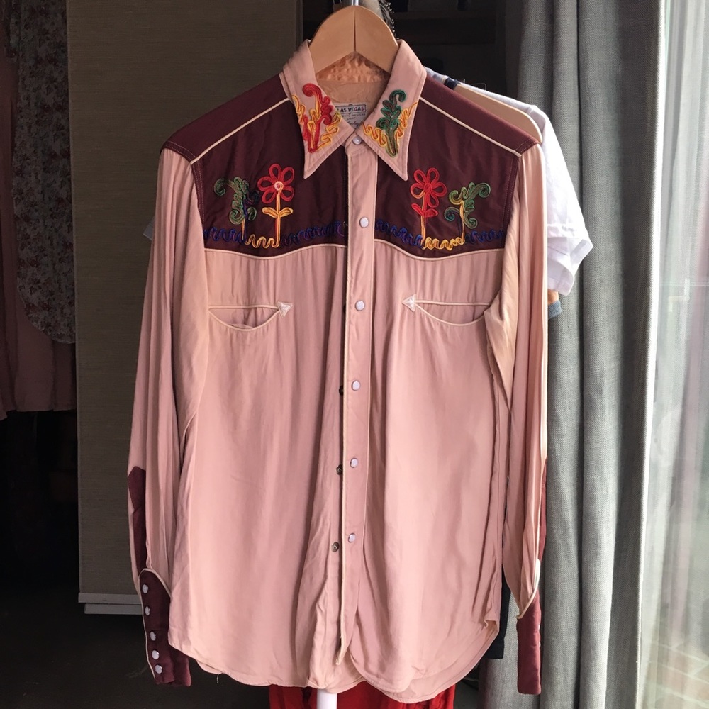 Western Floral button down